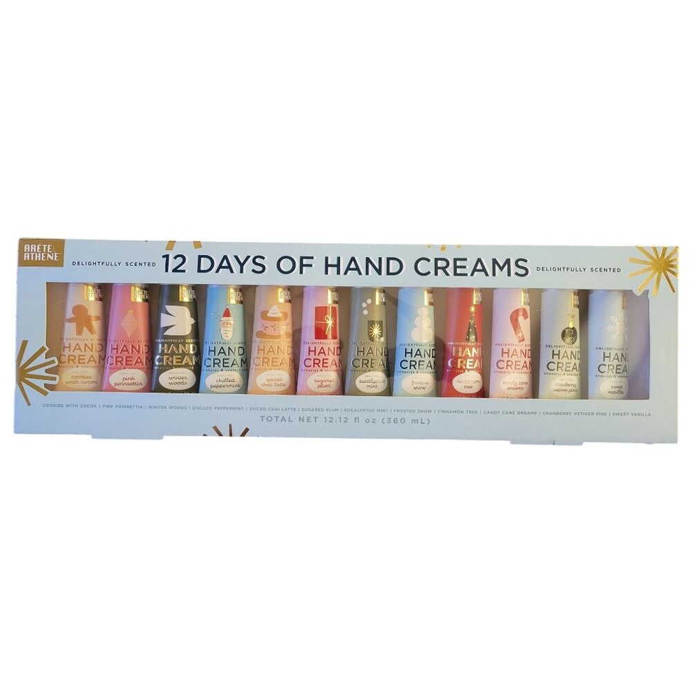 *NEW* 12 days of Hand Creams by Arete Athene H321-2204 12.12 fl oz
